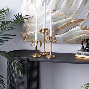 Trendy Aluminum Candle Holder Stylish <b>Table</b> Decor Piece For <b>Wedding</b> Centerpiece And Home Styling - Product Image 3
