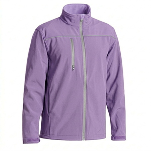 Veste softshell pour homme, respirante, séchage rapide, imperméable, col montant, couleur unie, tissu en toile, logo et couleur personnalisés, nouvelle arrivée - Product Image 5