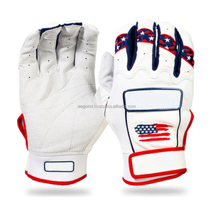 Professional Youth Softball Batting <b>Gloves</b> Goatskin Plain Leather Short Cuff <b>Baseball</b> <b>Gloves</b> for Players - Product Image 3