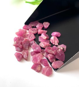Natural Ruby Rough Gemstone Pink Corundum <b>Crystal</b> <b>Raw</b> July Birthstone Untreated Stone For Jewelry Making Wholesale Bulk - Product Image 2