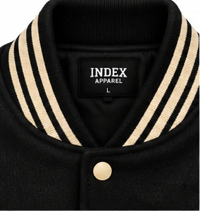 เสื้อแจ็คเก็ตเบสบอลปักลายมังกรสำหรับผู้ชาย ยี่ห้อ Index Apparel แบบติดกระดุมแป๊ก สไตล์สตรีทแวร์ - Product Image 5