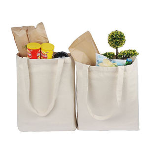 Sac fourre-tout en toile de coton premium, imprimé dessin animé personnalisé, réutilisable, sac à bandoulière pour l'école et les voyages - Product Image 3