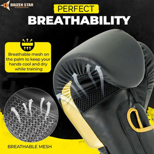 ถุงมือชกมวยหนัง PU คุณภาพสูง สำหรับฝึกซ้อม MMA มวยไทย รับสกรีนโลโก้ ทนทาน - Product Image 6