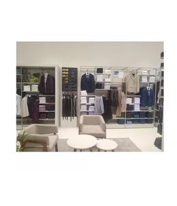 Readymade Garment Store Interior Design Premium Finish Elegant Fashion Display Racks Wall Shelves Counter Furniture LED Setup - Product Image 5