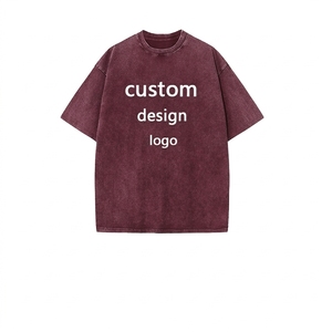 Custom Men's 260G Heavyweight Cotton T <b>Shirt</b> Oversized <b>Black</b> Blank <b>Tee</b> Screen Printing Anti Wrinkle Eco Friendly Casual - Product Image 2