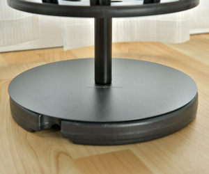 Rotating 3-Tier Metal <b>Shoe</b> <b>Rack</b> with Solid Base Portable & Adjustable <b>Storage</b> Unit for Living Room - Product Image 5
