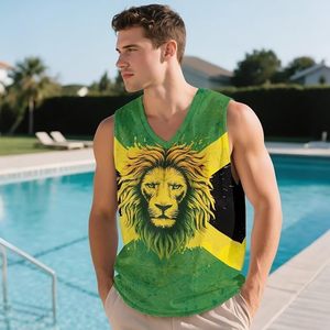 Débardeur de fitness à col en V pour hommes, séchage rapide, évacuation de l'humidité, sans manches, pour entraînement de musculation - Product Image 1