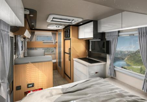 Autocaravana Moderna de Lujo con Cocina y Espacio para Dormir para 4/2 Personas, Ligera y Fácil de Transportar, Capacidad de Carga de 4500 kg, Acero, para Campamentos al Aire Libre - Product Image 6