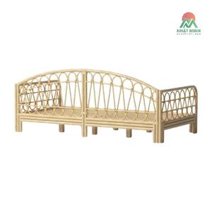 Cama de ratán natural para niños. Muebles para el hogar seguros y resistentes. - Product Image 2