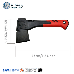 ขวานอเนกประสงค์ขนาด 25 ซม. สำหรับงานอุตสาหกรรม ใช้งานกลางแจ้ง ด้ามไฟเบอร์กลาส เหล็กกล้าคาร์บอนสูง เหมาะสำหรับตั้งแคมป์ ตัดกิ่งไม้ หั่นไม้ - Product Image 2