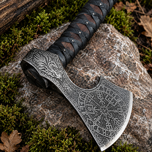 Hacha Berserker, Hacha de Batalla, Tomahawk, Hacha Larga-27, Hacha Fenrir, Hacha Mitológica, Hacha Forjada a Mano, Hacha Hecha a Mano - Product Image 3