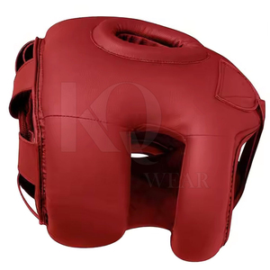 High Quality Durable Leather Boxing <b>Head</b> Guard with Secure Strap Regular Design for <b>Training</b> & Sparring-Comfortable & Breathable - Product Image 4