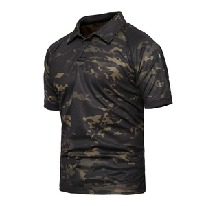 T-shirt tactique d'été respirant teint en pièce, décontracté à manches courtes pour activités de plein air - Product Image 6