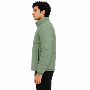 Chaquetas Acolchadas de Invierno para Hombre al por Mayor, Estilo Urbano, Personalizadas, con Cuello Alto, Manga Larga, Relleno de Poliéster, OEM - Product Image 4