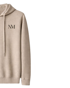 Sudadera con Capucha Beige para Mujer, de Algodón y Felpa, con Logotipo Personalizado Bordado, Ropa Casual Urbana, Venta al Por Mayor de Fábrica OEM - Product Image 3