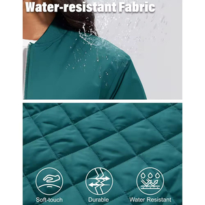 Chaqueta Bomber Ligera de Moda para Mujer al por Mayor, Cortavientos Casual con Cremallera, Abrigo de Piloto Ajustado, Prenda Exterior Estilo Universitario para Primavera - Product Image 6