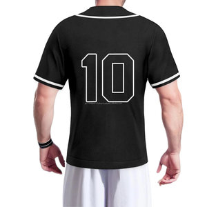 เสื้อเบสบอลพิมพ์ลายแบบระบายอากาศ แห้งเร็ว ไซส์ใหญ่ ผลิตในปากีสถาน ปรับแต่งได้ แขนสั้น ติดกระดุม - Product Image 4