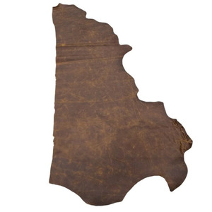 Genuine Light Brown Pull Up Cowhide Leather Hide Full Grain Supply for Rustic Handbags Wallets Purses Shoes Leatherwork - Product Image 1