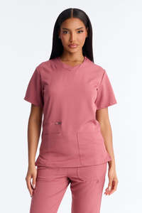 Hospital Uniforms Medical <b>Scrub</b> <b>Sets</b> for Women Nurses Short Sleeve Round Neck Canvas <b>Scrub</b> Suit with Customized Designs - Product Image 2