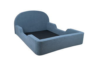 Cama infantil de espuma para bebés, moderna, de alta densidad, tapizada, con 1 año de garantía, para bebés y niños, muebles para dormitorio infantil - Product Image 3