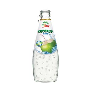 Bouteille en verre de 290ml d'eau de noix de coco avec échantillon gratuit original Fournisseurs d'étiquettes gratuites Fabricants sans sucre au Vietnam - Product Image 1