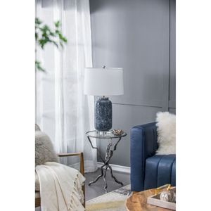 Lampada da Tavolo Ellis in Vetro D16.9 XH28, Elegante e Raffinata Decorazione per la Casa - Product Image 2