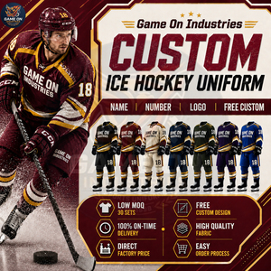 High Performance Wear Personalized Number Design Vintage Style Team Sportswear Breathable Sublimation Custom Ice Hockey Uniform - Product Image 5