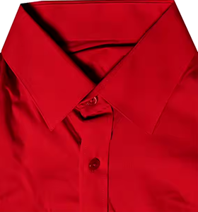 <b>Men's</b> <b>Red</b> Solid Color <b>Long</b> <b>Sleeve</b> Italian Style Formal Dress <b>Shirt</b> Turn-down Collar 100% Cotton Poplin Fabric Spring Wear - Product Image 3