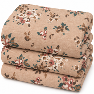 Handmade Woven Kantha Quilt Cotton Linen <b>Bedspread</b> Floral Printed Reversible Lightweight <b>King</b>-Size Summer Blanket Home Decor - Product Image 2