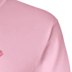 <b>Pink</b> Graphic <b>Long</b> <b>Sleeve</b> Sweatshirt Crew Neck Pullover Casual Women's Sportswear <b>Top</b> Ribbed Cuffs Printed Design Fashion Every - Product Image 3