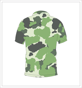 Camiseta Polo de Camuflaje Verde Sublimada, Manga Corta, Personalizada, Deportiva, Informal, Transpirable, Unisex, Ropa de Verano, OEM, ODM - Product Image 2