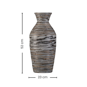 Venta al por mayor de jarrones contemporáneos de bambú hilado para flores, jarrones hechos a mano para centros de mesa de fábrica vietnamita. - Product Image 3