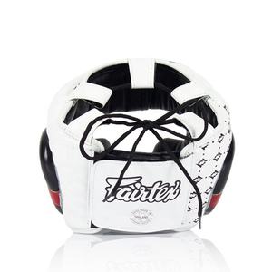 Protection de kickboxing de qualité supérieure, protège-tête de boxe Muay Thai, logo personnalisé, nom, Fairtex, visage ouvert, cuir véritable, sécurité MMA - Product Image 6