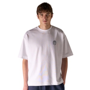 Camiseta Oversize de Algodón para Hombre con Logo Minimalista en el Pecho, Estilo Urbano, Manga Corta, Casual, a la Moda, Venta al por Mayor OEM - Product Image 4