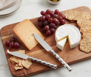 Stainless Steel <b>Cheese</b> <b>Knife</b> <b>Set</b> With Textured Handles Durable Metal <b>Cheese</b> Tools For Serving Use And Restaurant Use - Product Image 5
