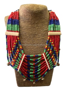 Collares de cuentas boho, joyería india de moda, disfraz, artesanía artificial hecha a mano, joyería de moda, - Product Image 4