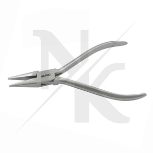 Pince à bec effilé à dents crantées, finition mate, 115 mm, en acier inoxydable, pour la fabrication de bijoux, ouvre-œillets, sertissage, bricolage, outils OEM pour circlips - Product Image 4