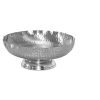 Nieuwe stijlvolle fruitmand topverkoper moderne korte hamer messing voetstuk schaal sleutelhouder entree decoratief metalen handwerk