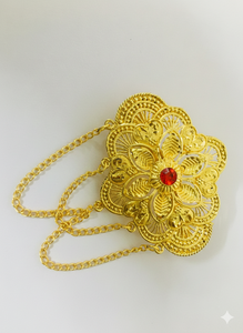 MOLL JEWELLERS Bijoux Vintage Plaqué Or en Alliage Faits Main Écologiques Étanche Élégants Tendance Mini Fleurs Coquillages Paillettes - Product Image 5