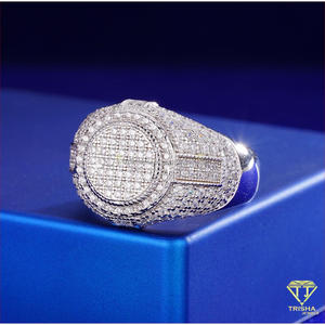 Anillo de Hombre con Diamante Moissanite y Plata 925, Joyería de Lujo Brillante para Revendedores Mayoristas - Product Image 4