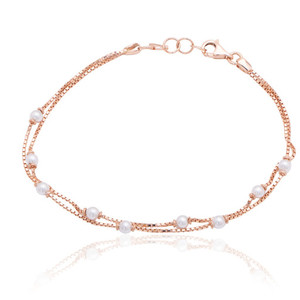 Pulsera de Oro Rosa de 18K para Mujer, Precio de Fábrica, Cadena de Eslabones de Oro Sólido de 18Kt, Joyería al por Mayor, Pulseras de Oro Lisas para Mujer, Peso 2.730 - Product Image 6
