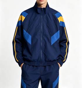 Custom <b>Men's</b> Sport Windbreaker <b>Jacket</b> Stand Collar Full Zip Breathable Waterproof Eco-Friendly Quick Dry <b>Long</b> Winter Outdoor - Product Image 1