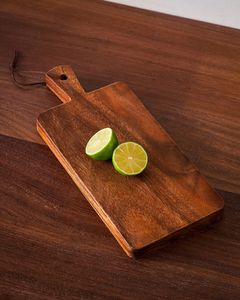Premium Wood Cutting Board Set Rectangle Shape Handle Natural Finish 2.0cm Thickness-Dishwasher <b>Safe</b> Easy Clean for Kitchen Use - Product Image 6