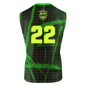 เสื้อกีฬาแบบรัดรูปสั่งทำพิเศษ เสื้อเจอร์ซีย์ 7v7 เสื้อกีฬา 7on7 ชุดยูนิฟอร์มอเมริกันฟุตบอลสำหรับทุกเพศทุกวัย ไซส์ใหญ่ พิมพ์ลายดิจิทัล - Product Image 3