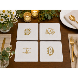 Posavasos de Lino Bordados de Primera Calidad |   Posavasos Decorativos para Bebidas para Hoteles y Restaurantes - Product Image 5