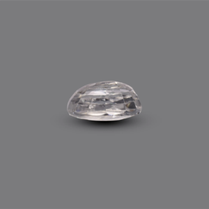 Synthetic Paraiba Square Cut White Zircon 4.55 Carat Loose Gemstone for Fine Jewelry - Product Image 3
