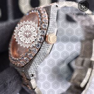 Reloj de Lujo para Mujer Charm_Jewells, Caja Redonda de Acero Inoxidable de 40 mm, Movimiento de Cuarzo Analógico, Cierre Plegable, Esfera de Zafiro - Product Image 2