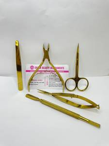 DORLON BEAUTY INSTRUMENTS Professional Stainless Steel <b>Nail</b> <b>Tools</b> Sharp Tip Manicure Scissors Brow Tweezers <b>Nail</b> Nipper Clipper. - Product Image 4