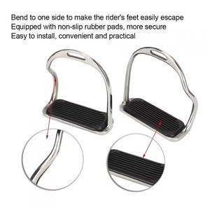 Estribos de Acero Inoxidable de Alta Calidad al por Mayor, Logotipo y Color Personalizados, Diseños Personalizados, Equipo Ecuestre Occidental Duradero - Product Image 6