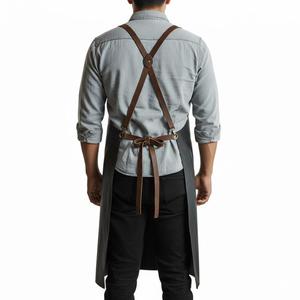 Artisanal Luxury Genuine Leather Apron Heavy Duty Smell Proof Protection Handmade Detail Multi-functional Professional Grade - Product Image 3